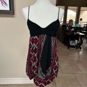 Glam Black, Red and Gray Dress NWT, Size M